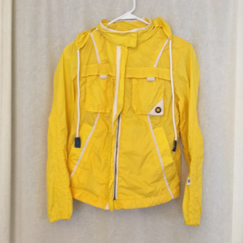 Yellow windbreaker jacket szS